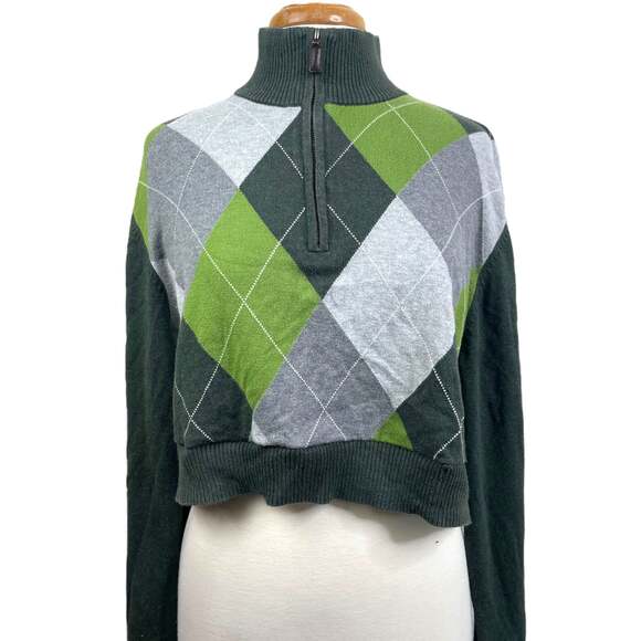 y2k plaid crop top | gilmore girls inspo | fall outfits | size large - Picture 7 of 10